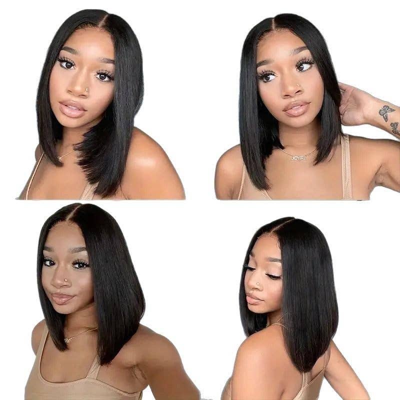 Lace Front Wigs For African Market, Medium Length, Ready Stock: BLACK / 18 Inches
