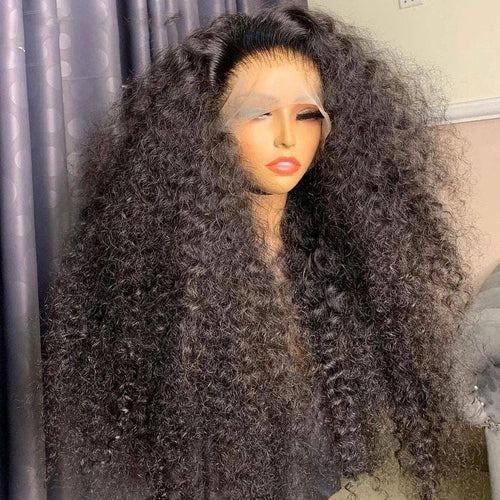 13X4 Lace Front Wig Human Hair Full Wig: WINE RED / 26 Inches