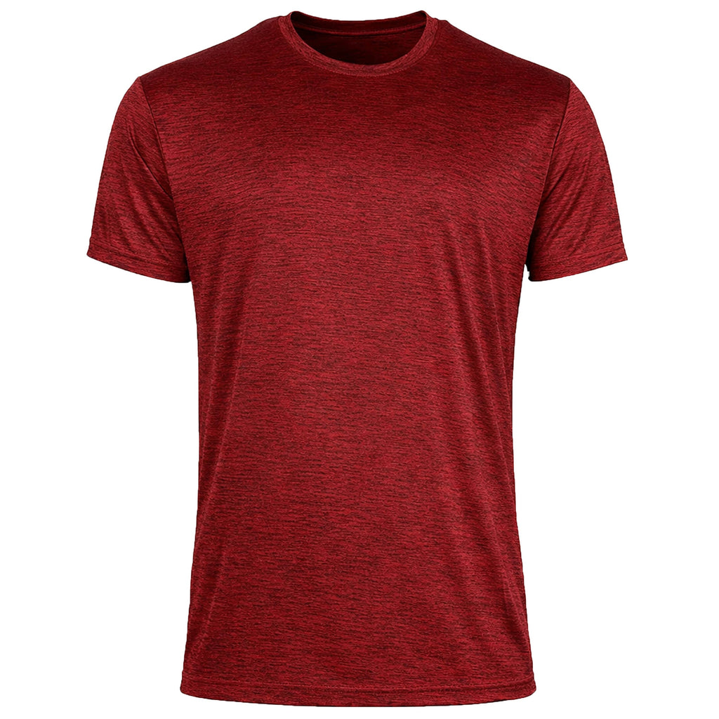 Men's Short Sleeve Moisture-Wicking Performance Tee: Black / 2XL