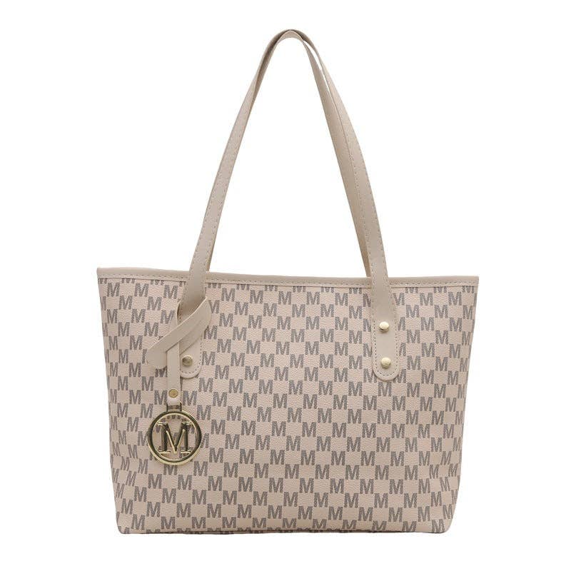 Chic Tote Bag for Women - Stylish PU Shoulder Bag: White