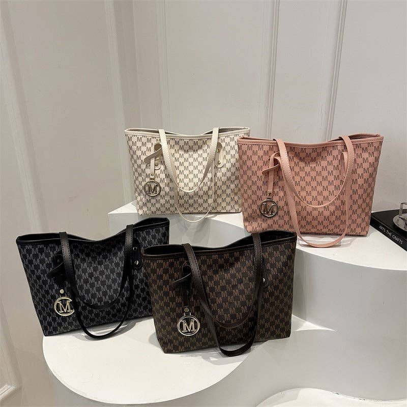 Chic Tote Bag for Women - Stylish PU Shoulder Bag: Pink