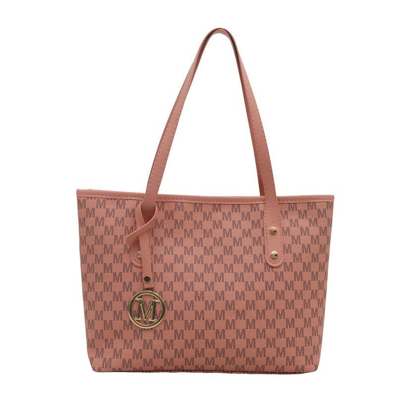 Chic Tote Bag for Women - Stylish PU Shoulder Bag: Pink