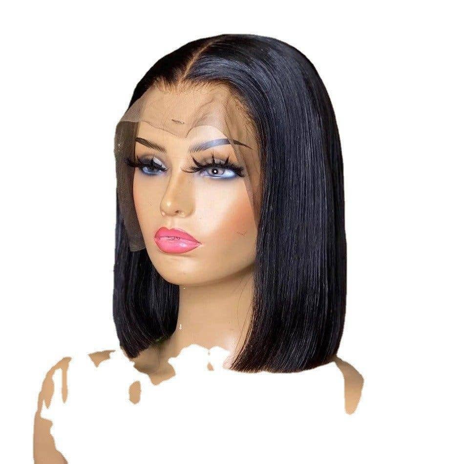 12A Vietnam Bone Straight Bob Human Hair Wig: OFF-WHITE / 14 Inches
