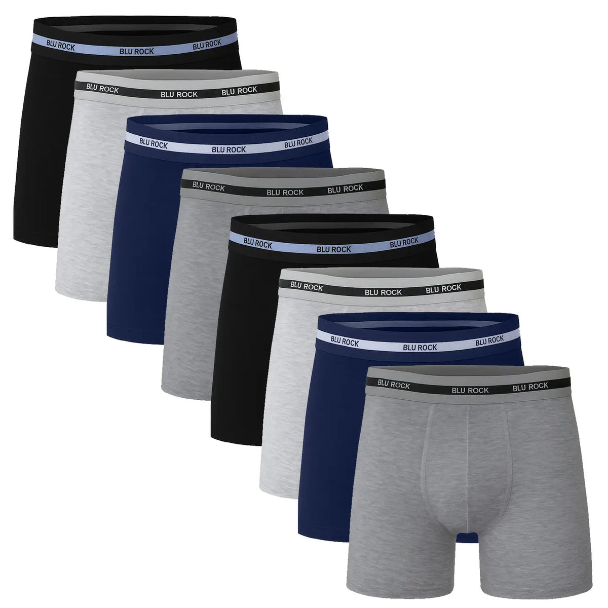 Men's 8-Pack Cotton Stretch Boxer Briefs (S-2XL)