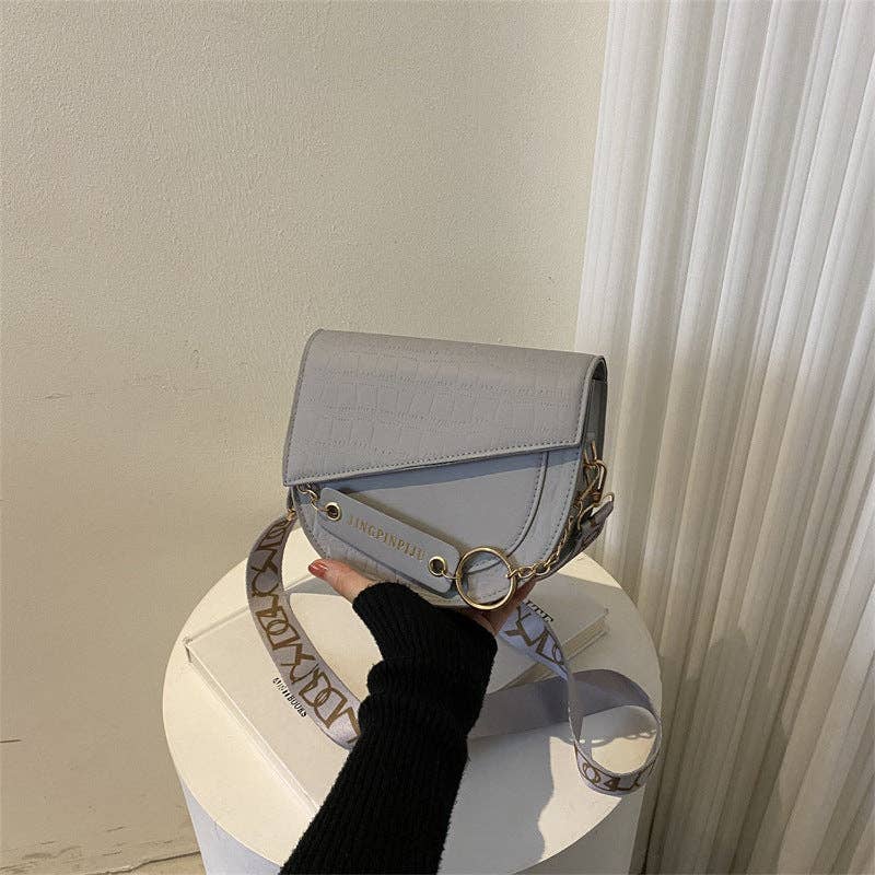 Trendy Color- Crossbody Bag For Women: Black