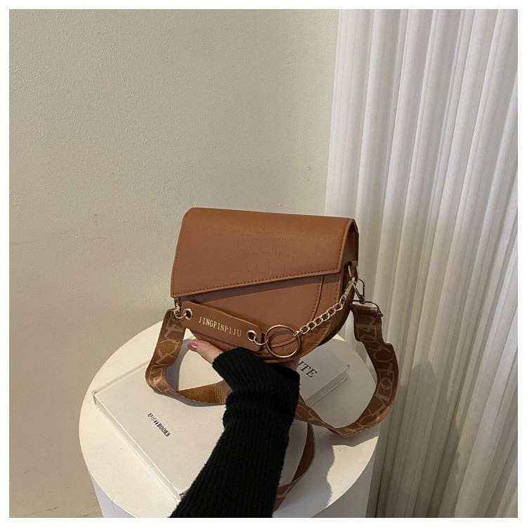 Trendy Color- Crossbody Bag For Women: Coffee Brown