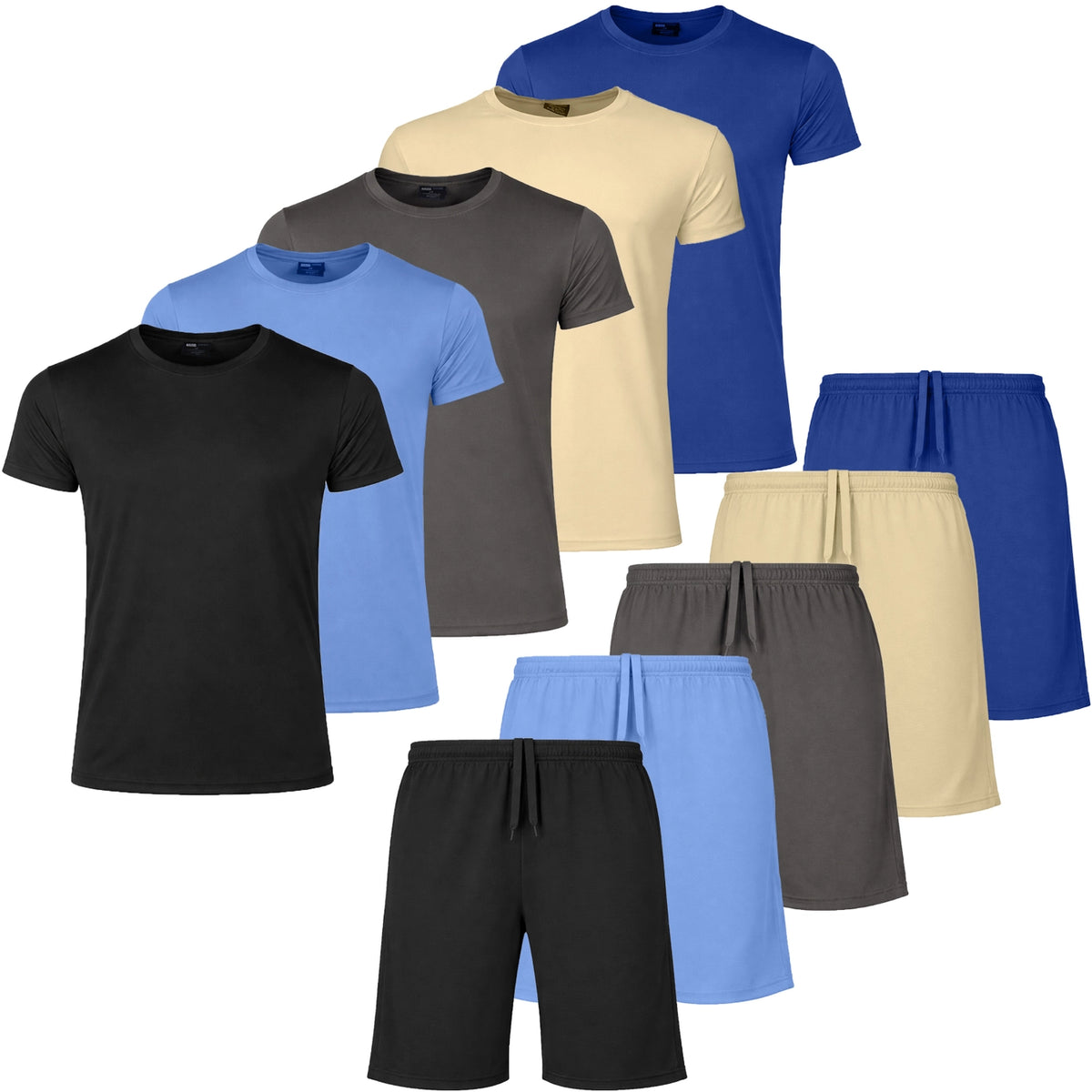 Men’S 2 Piece Athletic Tee & Short Active Set (S-3XL)