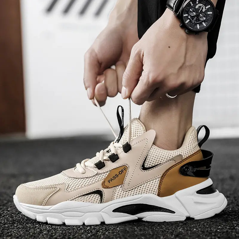 Paper Running Shoes Mesh Sneakers Men's Outdoor Shoes