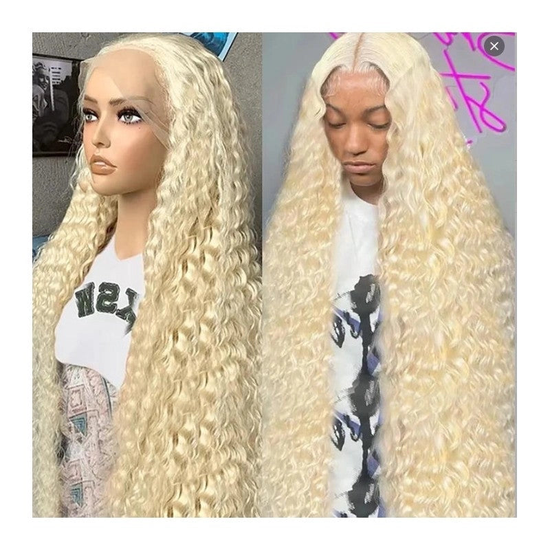 Brown Long Curly Lace Front Wig For Women