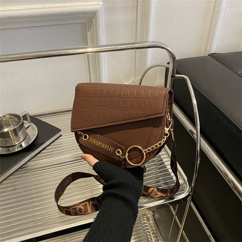 Trendy Color- Crossbody Bag For Women: Gray