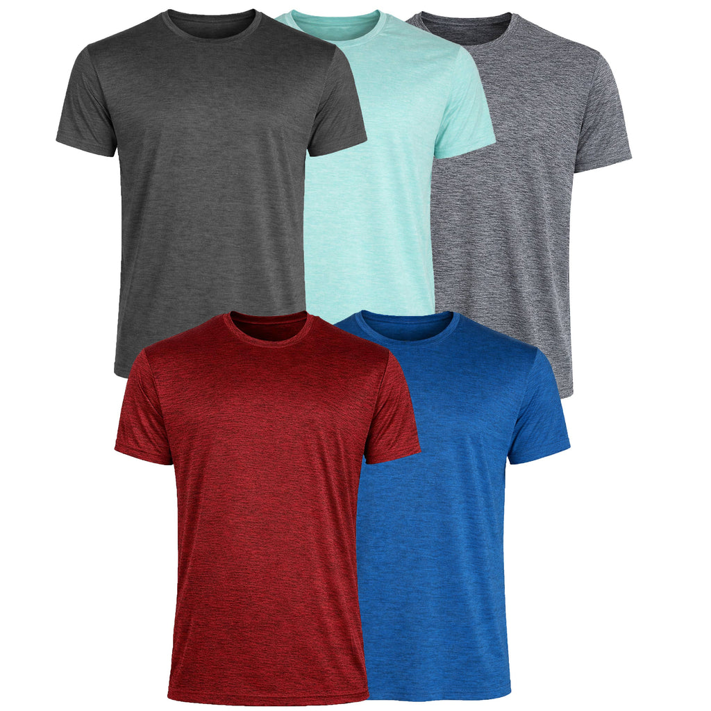 Men's Short Sleeve Moisture-Wicking Performance Tee: Black / XL